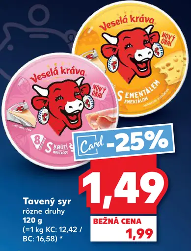 Veselá kráva Tavený syr