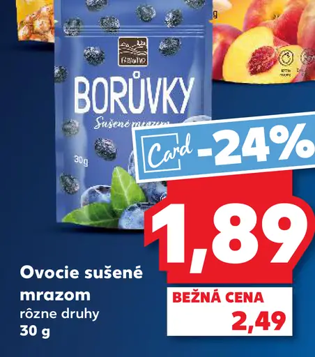 K Classic ovocie sušené mrazom čučoriedka