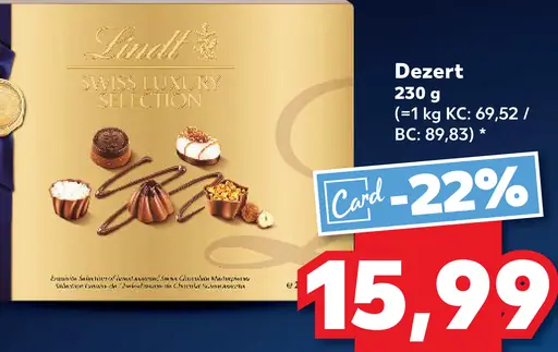 Lindt dezert Swiss Luxury Selection