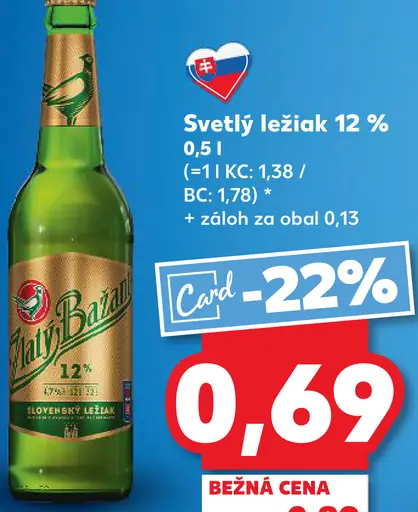 Zlatý Bažant 12% svetlý ležiak