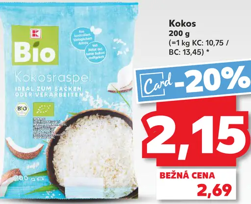 K-Classic Bio kokos strúhaný