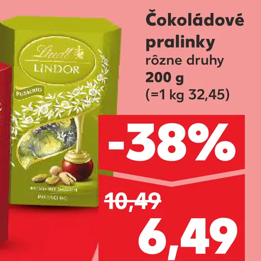 Lindt čokoládové pralinky
