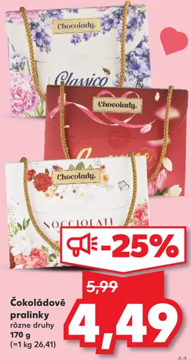 Choccolady Classico čokoládové pralinky