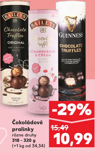 Baileys Chocolate Truffels Original čokoládové pralinky