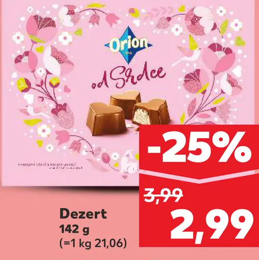 Orion dezert A Srdce