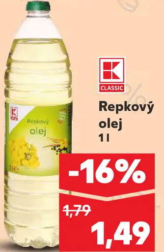 K-Classic Repkový olej