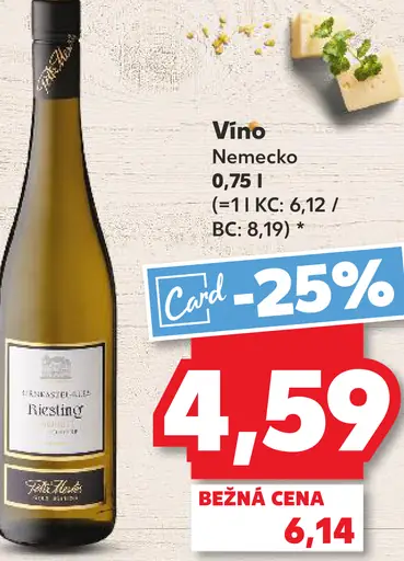 Riesling víno Nemecko