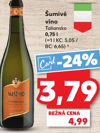 Maschio šumivé víno Taliansko