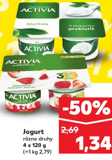 Activia Jogurt rôzne druhy