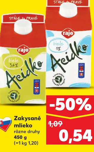 Rajo AciMil biele acidko 3,6 %