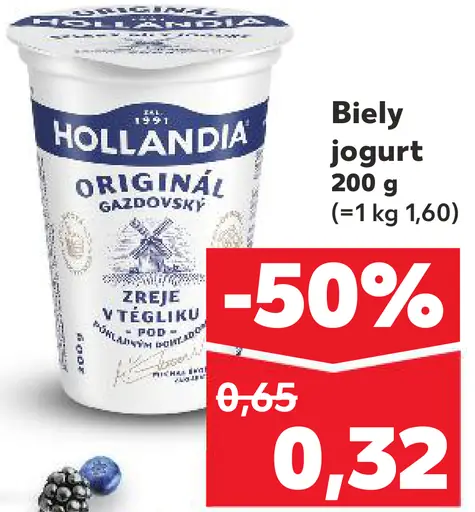 Hollandia Gazdovský biely jogurt