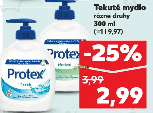 Protex tekuté mydlo rôzne druhy