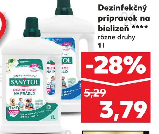 SANYTOL Dezinfekčný prípravok na bielizeň