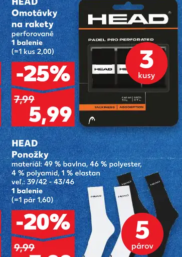 Head omotávky na rakety perforované