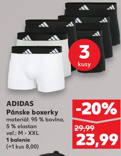 Adidas Pánske boxerky