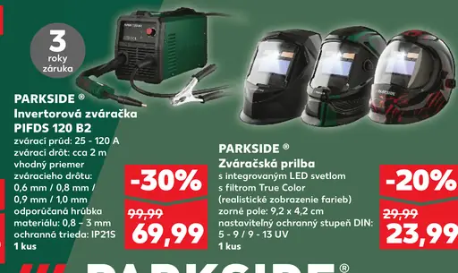 Parkside invertorová zváračka PIFDS 120 B2