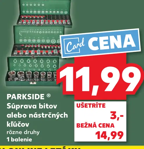 Parkside Súprava kľúčov alebo bitov