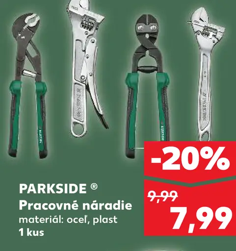 Parkside pracovné náradie oceľ plast