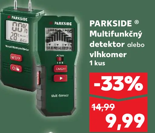 Parkside multifunkčný detektor alebo vlhkomer