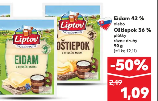 Liptov Eidam plátky