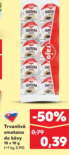 Trvanlivá smotana do kávy 10 x 10 g
