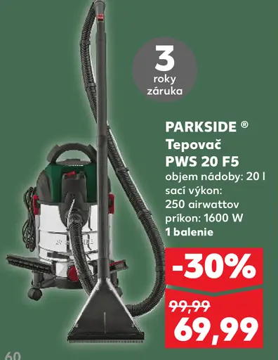 Parkside tepovač PWS 20 FS