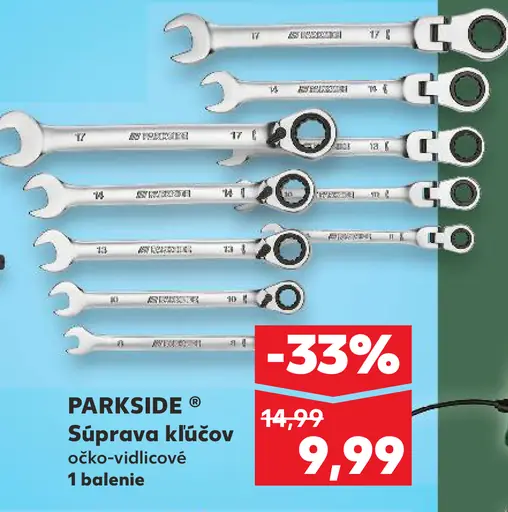 Parkside Súprava nástrčných kľúčov