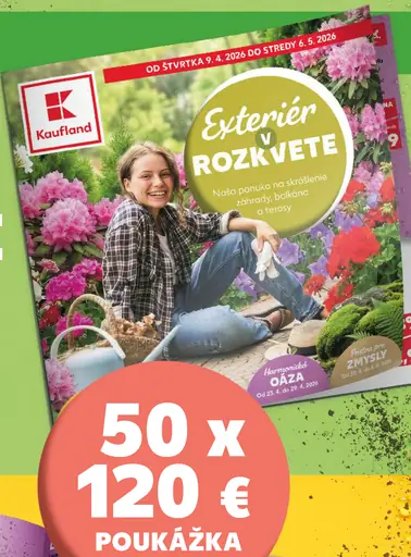 Kaufland Exteriér v rozkvete – ponuka na skrášlenie záhrady, balkóna a terasy