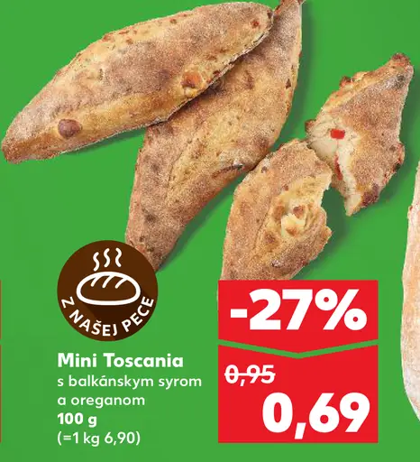 Mini Toscania s balkánskym syrom a oreganom