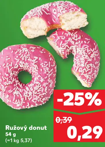 Ružový donut