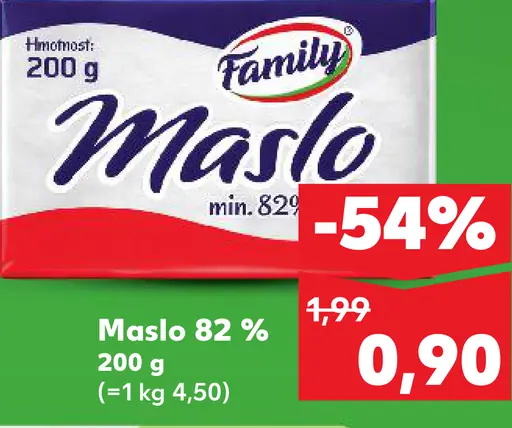 Family maslo 82%