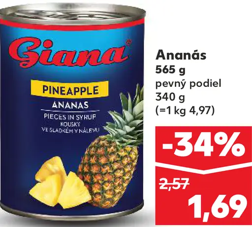 Giana ananás kúsky