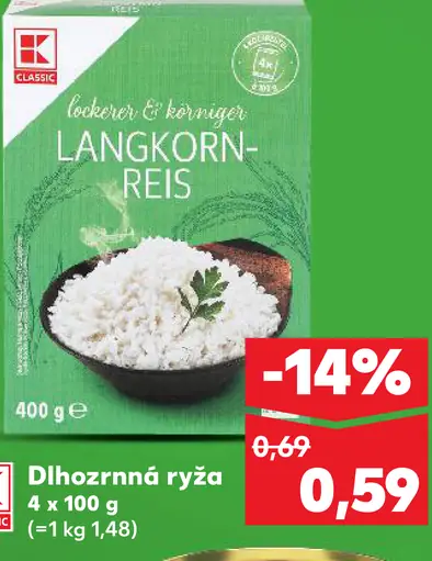 K-Classic dlhozrnná ryža