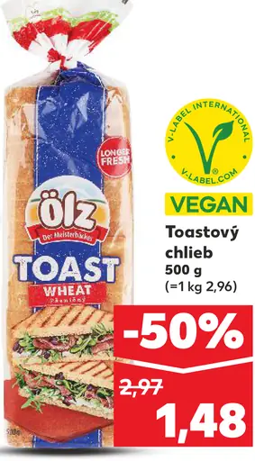Ölz toastový chlieb wheat