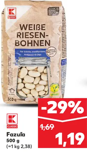 K-Classic Fazula biela veľká