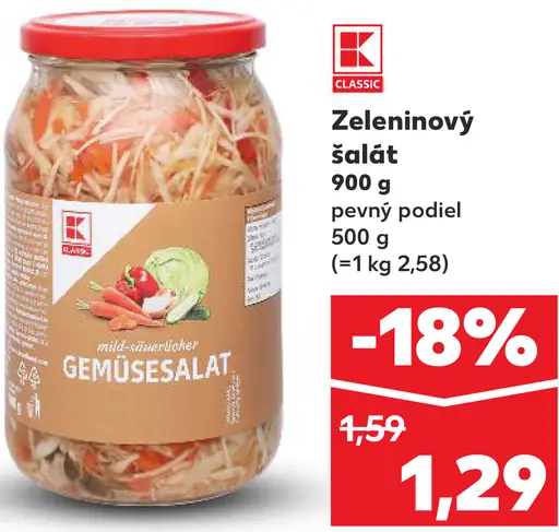 K-Classic Zeleninový šalát