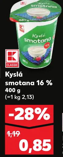 K-Classic Kyslá smotana 16%