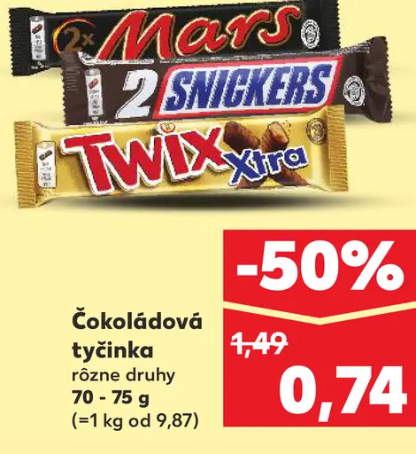 Mars čokoládová tyčinka