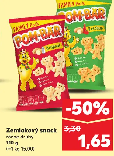Pom-Bär zemiakový snack