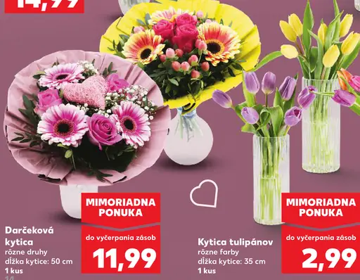 Kytica tulipánov rôzne farby