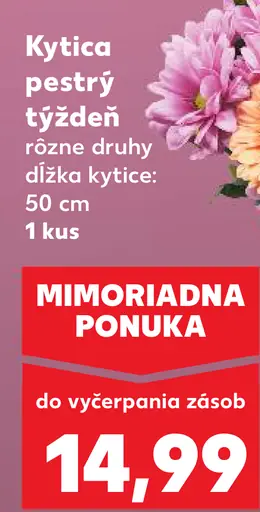 Kytica pestrý týždeň rôzne druhy