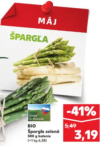BIO Zelená špargľa