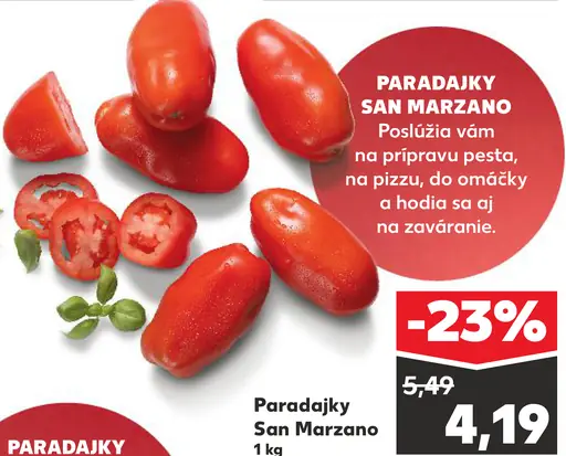 Paradajky San Marzano