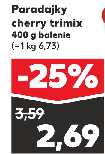 Kaufland Paradajky cherry trimix