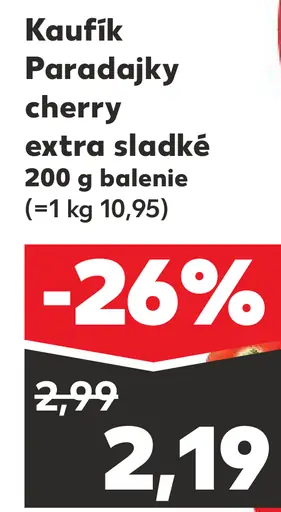 Paradajky cherry extra sladké