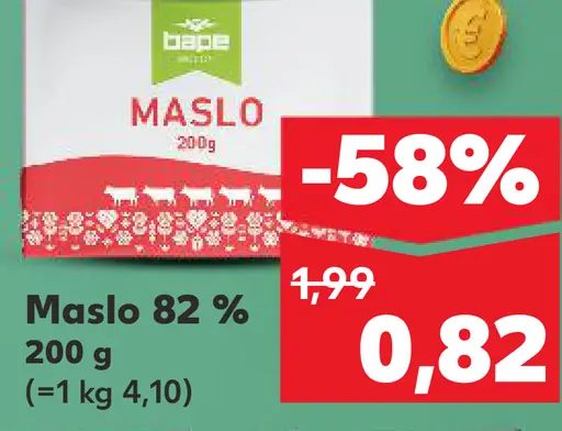 Maslo 82%