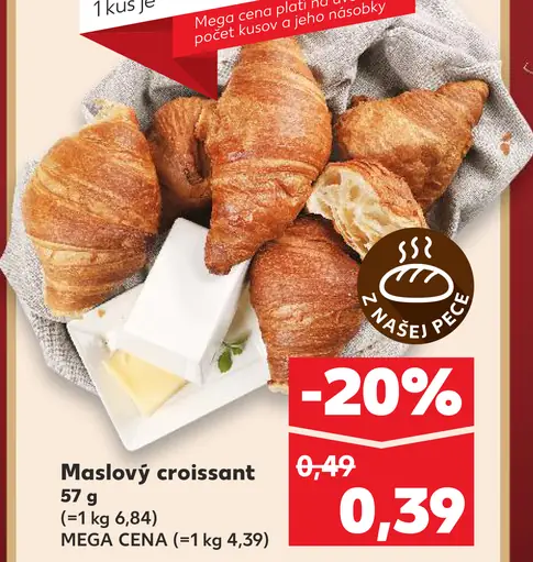 Maslový croissant