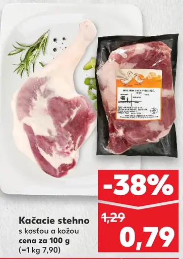 Kačacie stehná s kožou