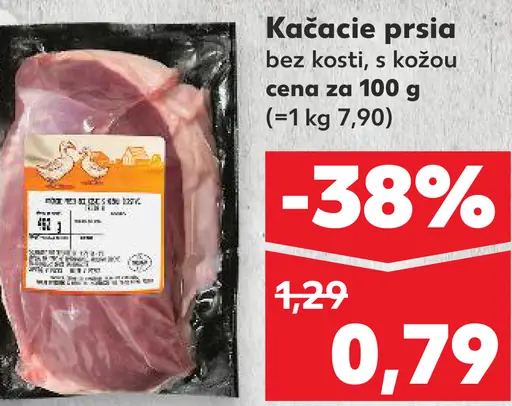 Kačacie prsia bez kosti s kožou