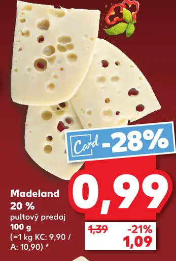 Madeland syr 20 %